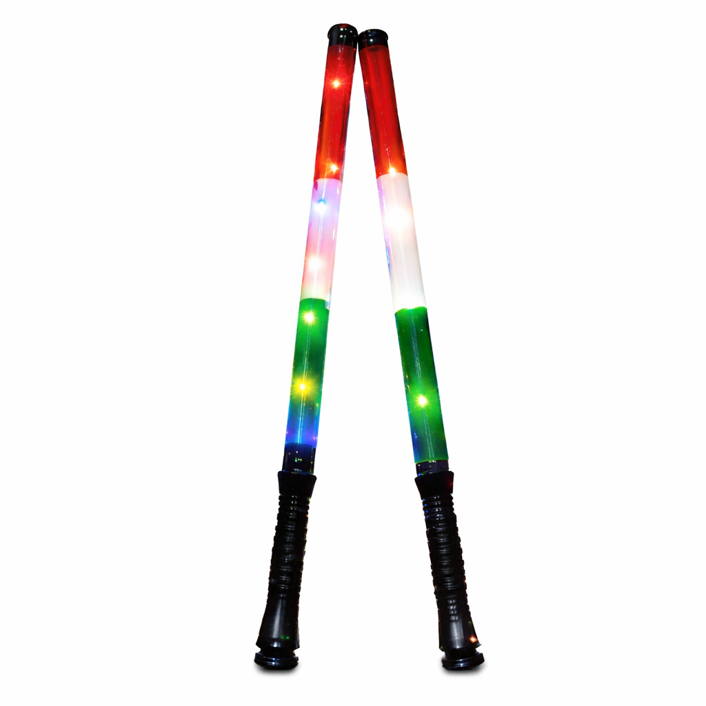 LED Light Stick in Kuwait Flag Colors