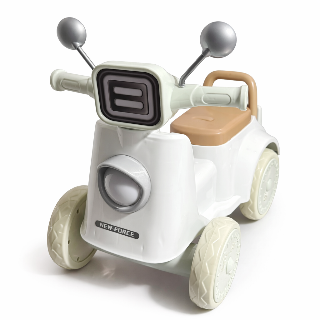 Kids Ride-On Scooter – Classic Design - White