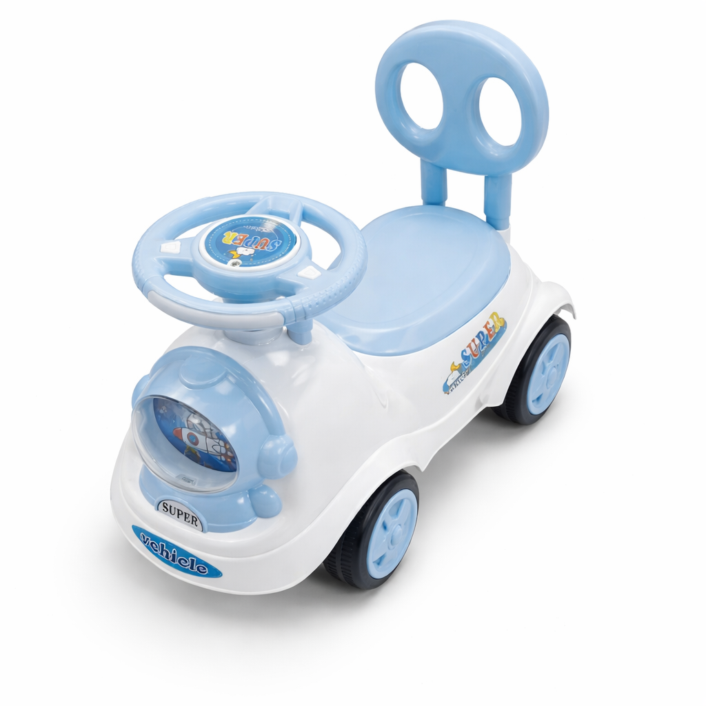 Kids Ride-On Push Car - ًWhite & Blue