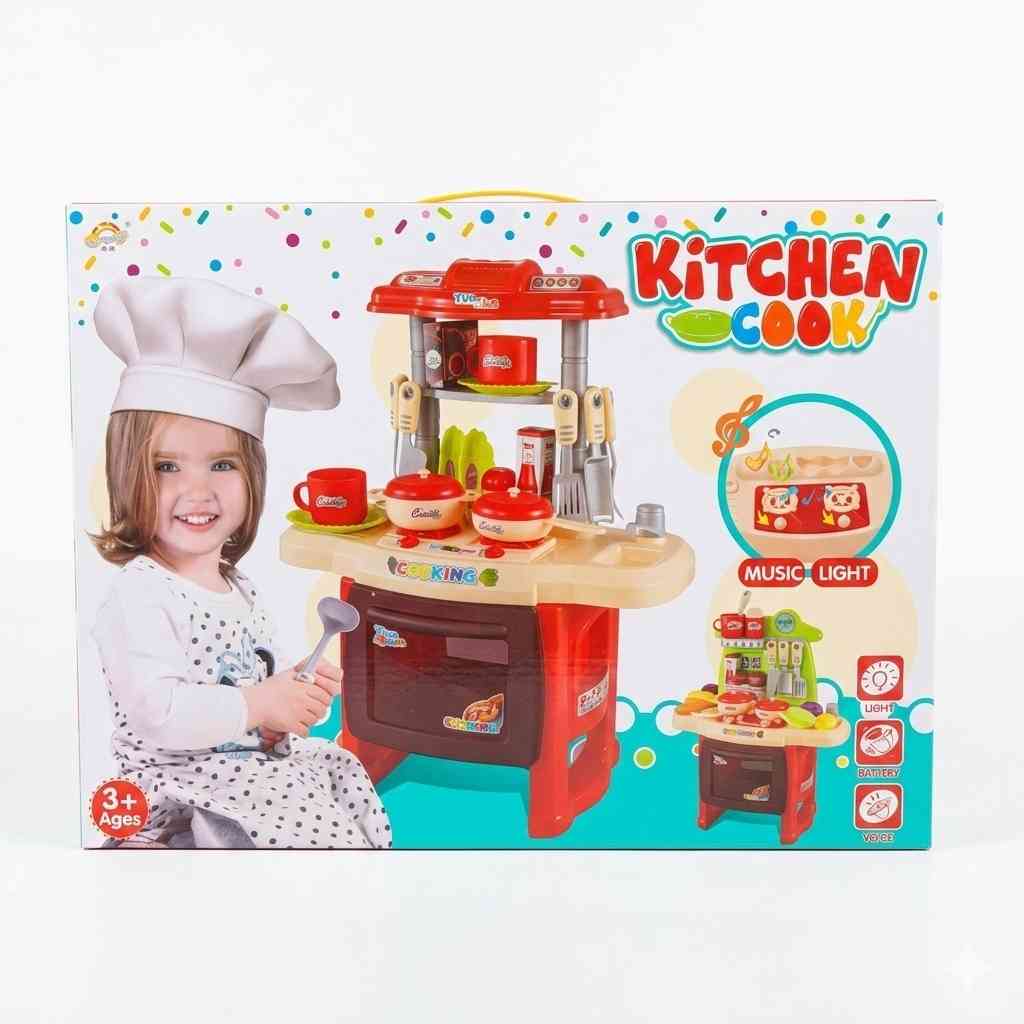 Kids Kitchen Playset with Light & Sound