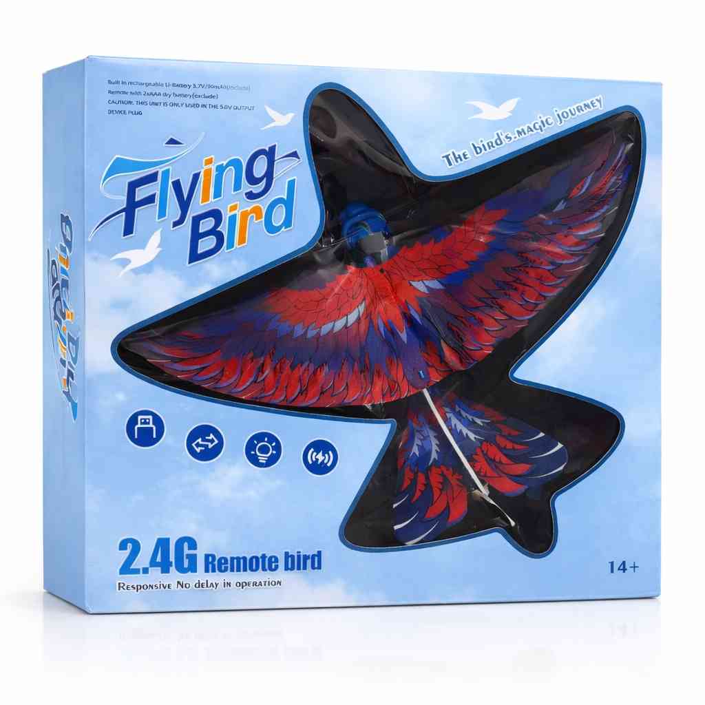 Flying Bird RC with Flapping Wings – 2.4GHz Remote Control - Blue