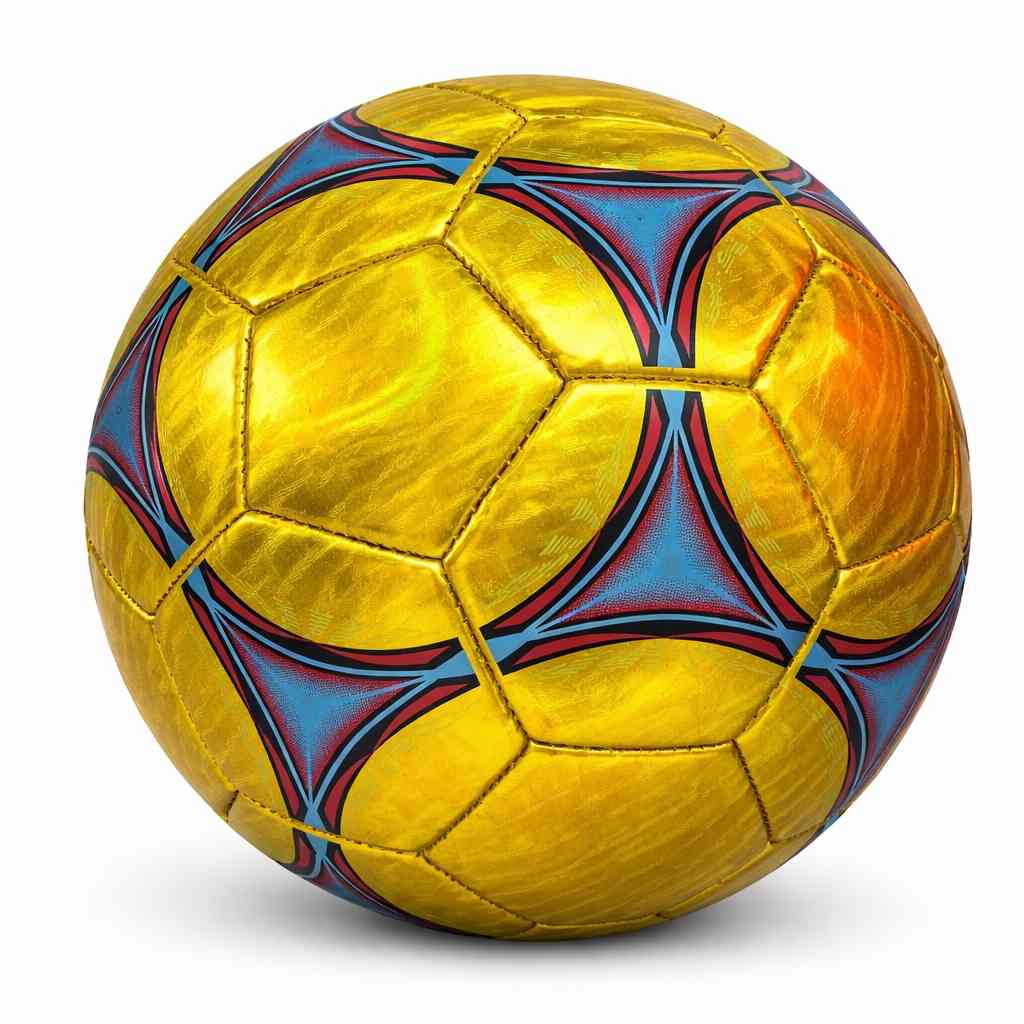 Shiny Kids Football – Metallic Gold Design