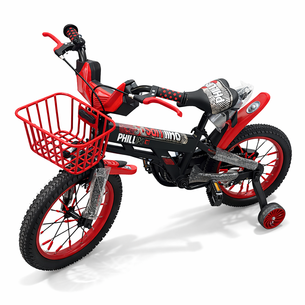 Kids Sports Bicycle with Basket & Training Wheels 16