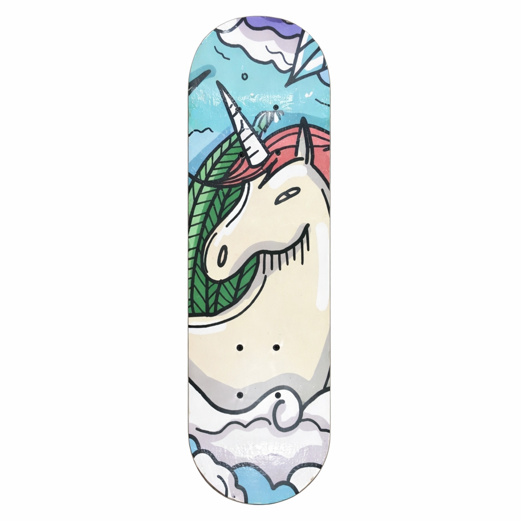 Kids Skateboard – Lightweight & Stable Cruiser Board - Unicorn Design