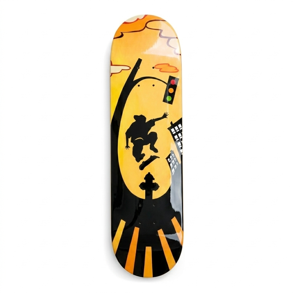 Kids Skateboard – Lightweight & Stable Cruiser Board - Graffiti Design