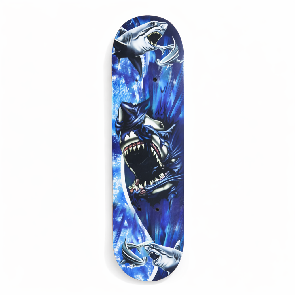 Kids Skateboard – Lightweight & Stable Cruiser Board - Shark Attack Design