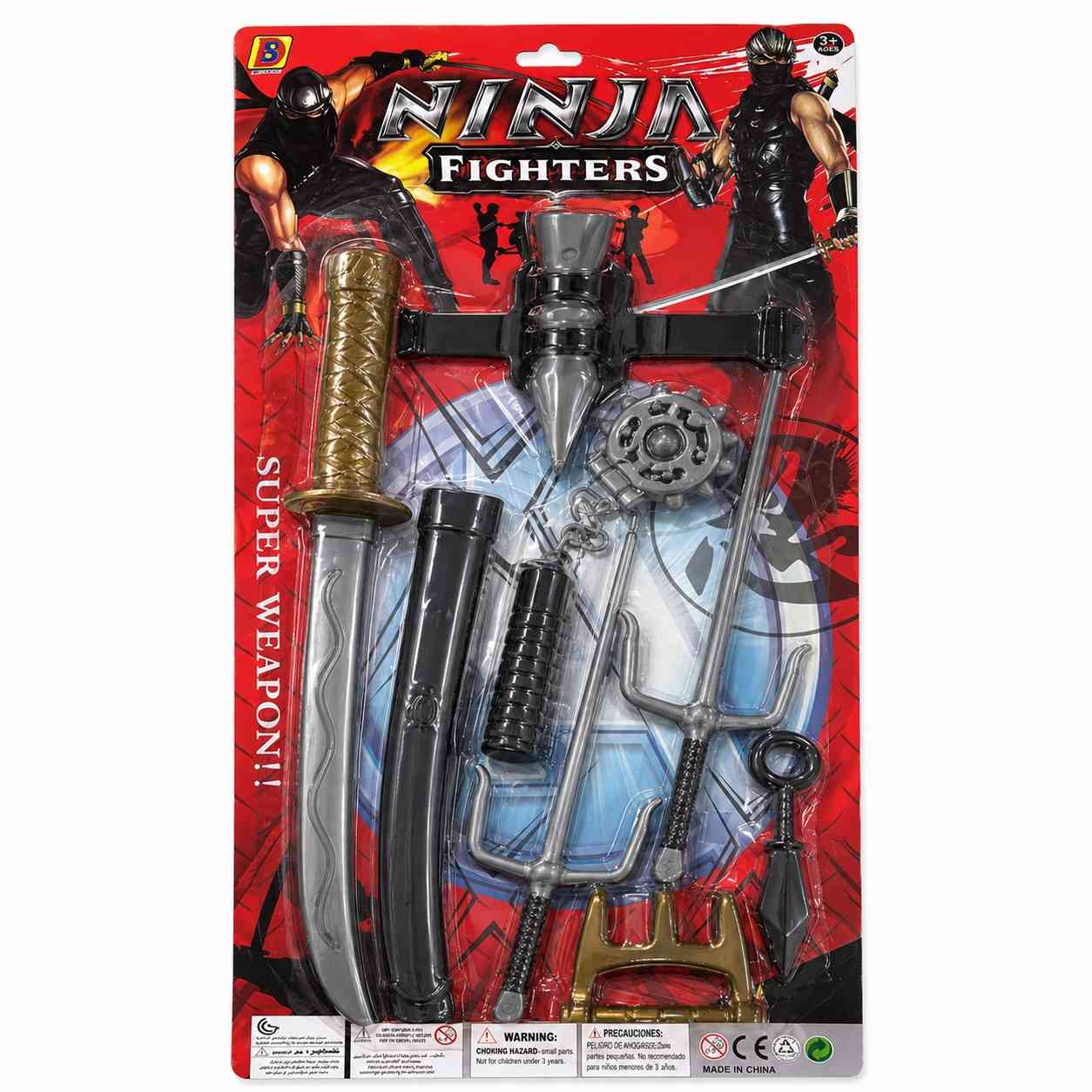 Kids Ninja Fighters Weapon Play Set