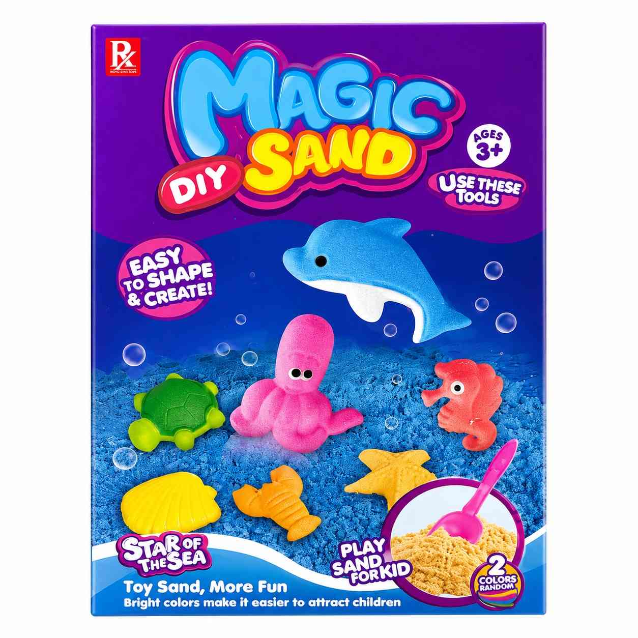 Magic Sand Sea Animals Play Set for Kids