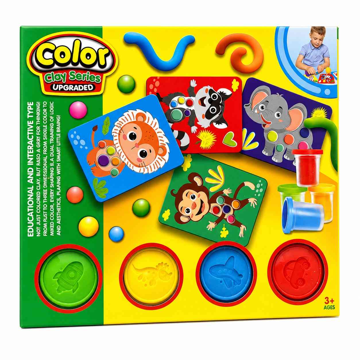 Color Clay Animal Matching Set for Kids