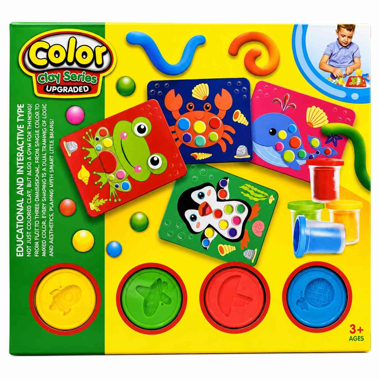 Color Clay Sea Animals Matching Set for Kids