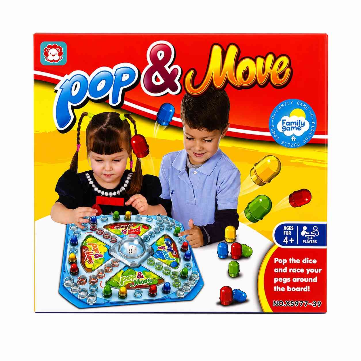 Pop & Move Family Board Game