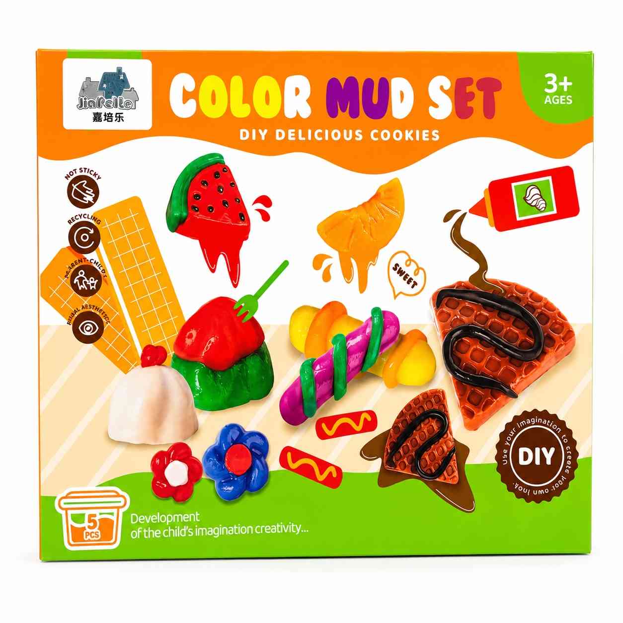 DIY Color Mud Dessert Play Set