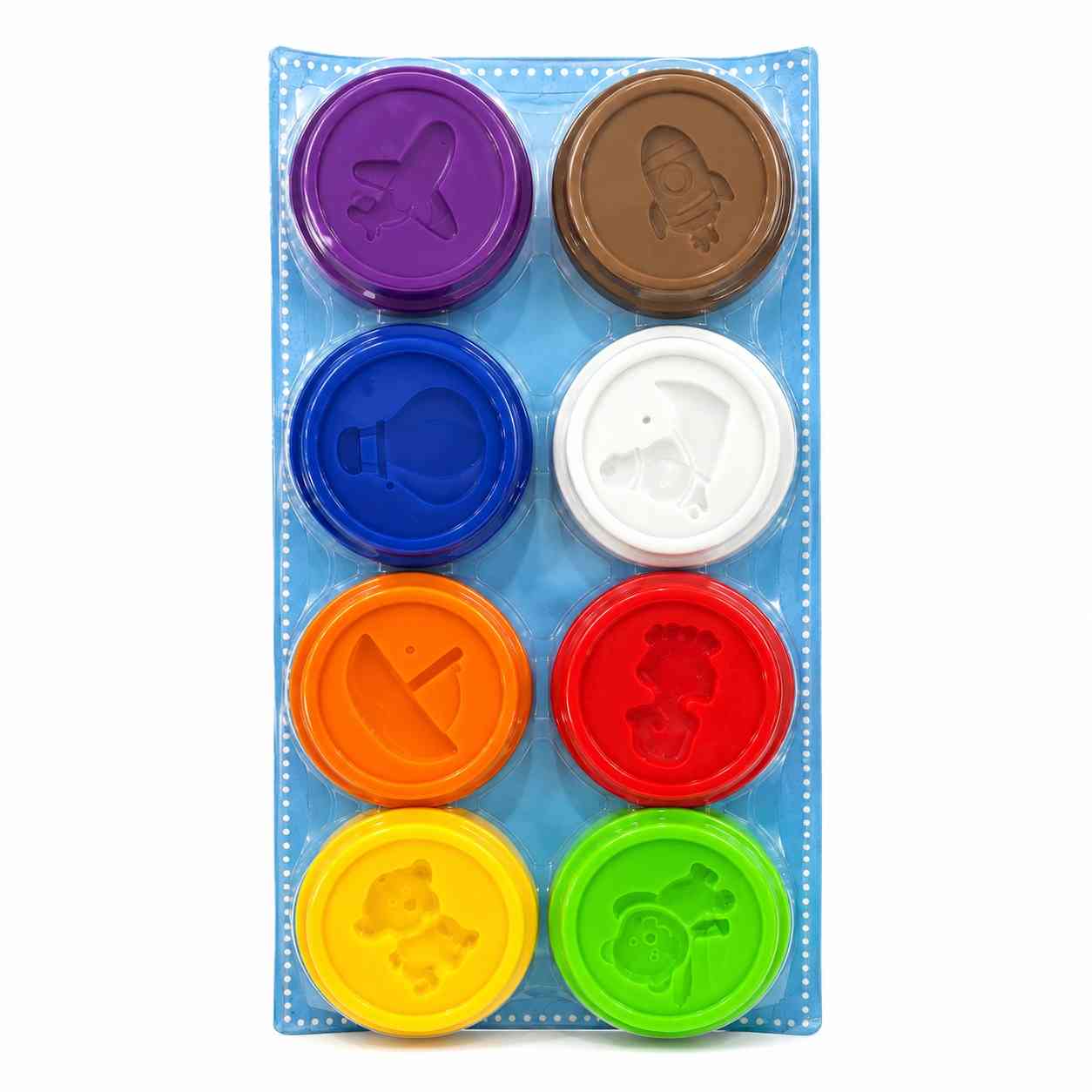 Color Modeling Clay Set with Molds – 8 Colors x 56g