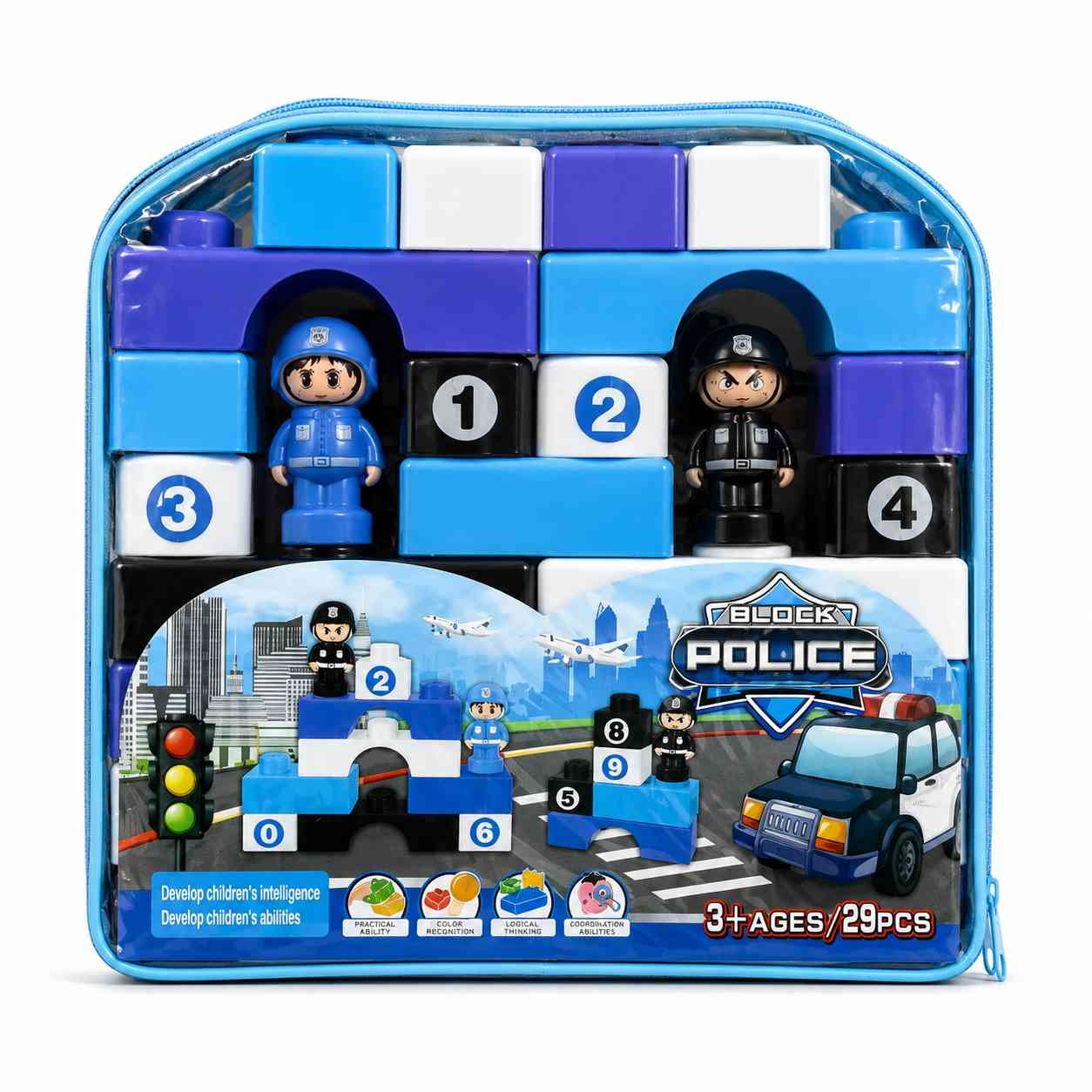 Police Rescue Building Blocks Set – 29 Pieces
