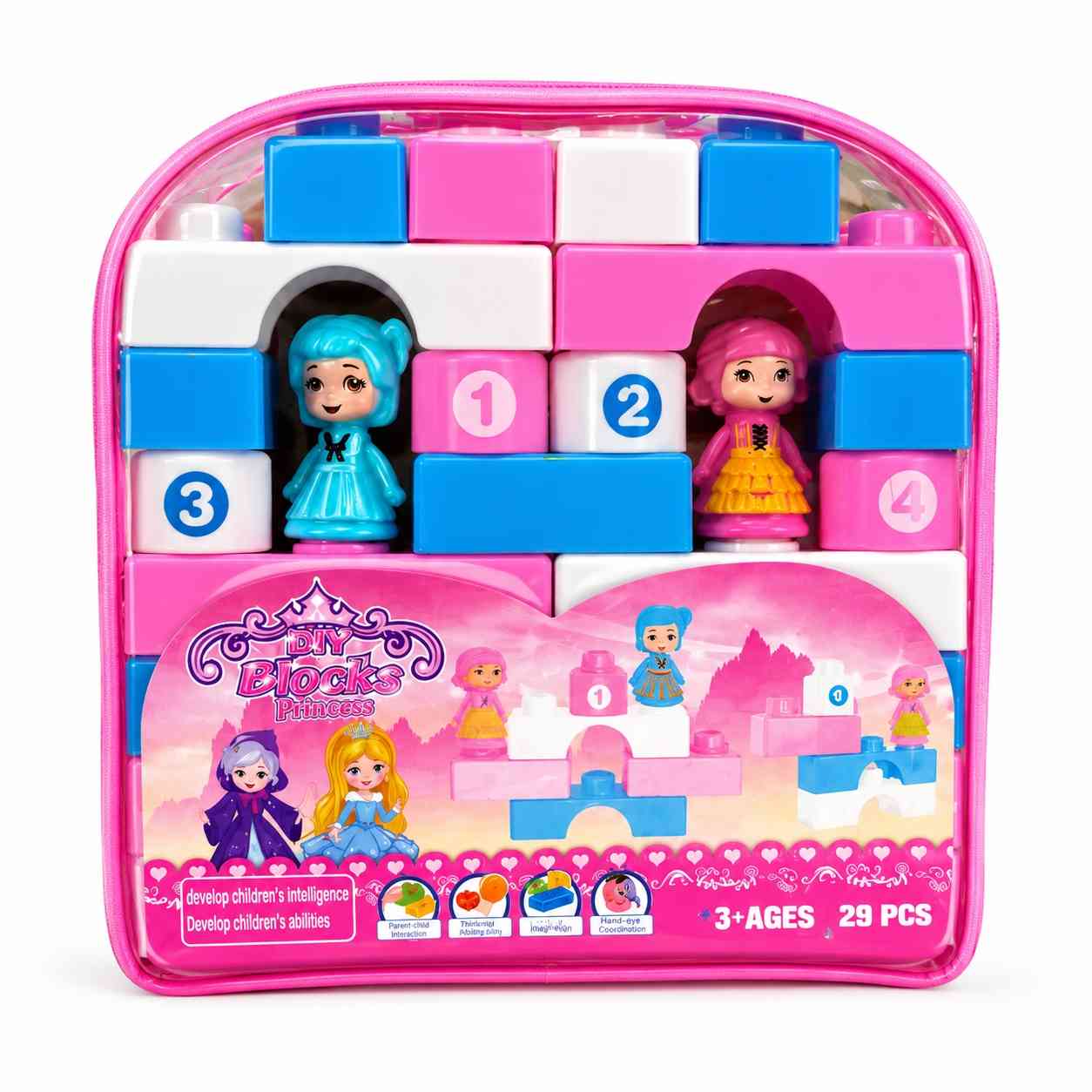 Princess Building Blocks Carry Bag – 29 Pieces