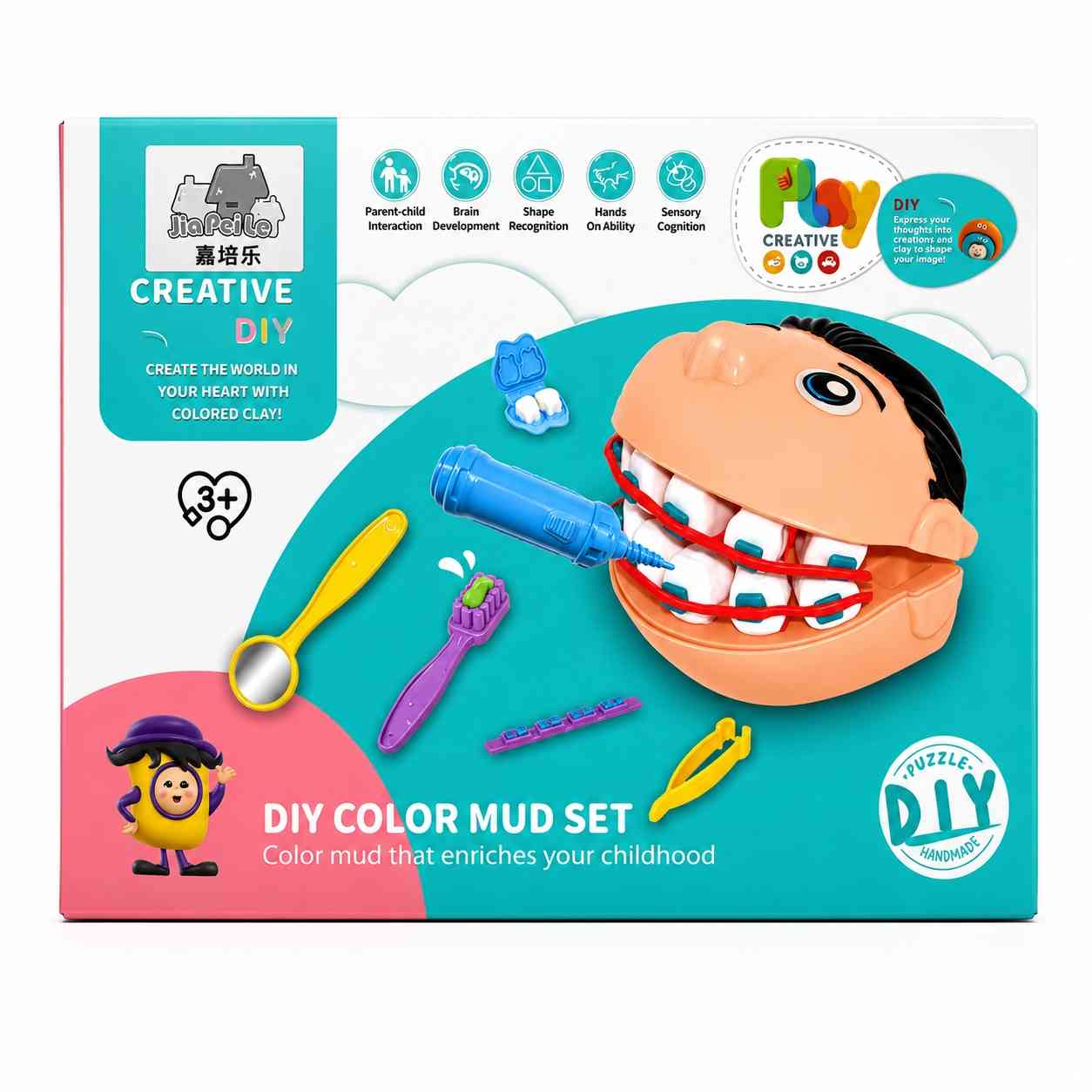 DIY Dentist Color Clay Play Set
