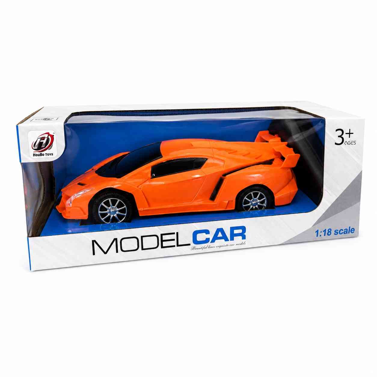 1:18 Scale Remote Control Sports Car - Orange