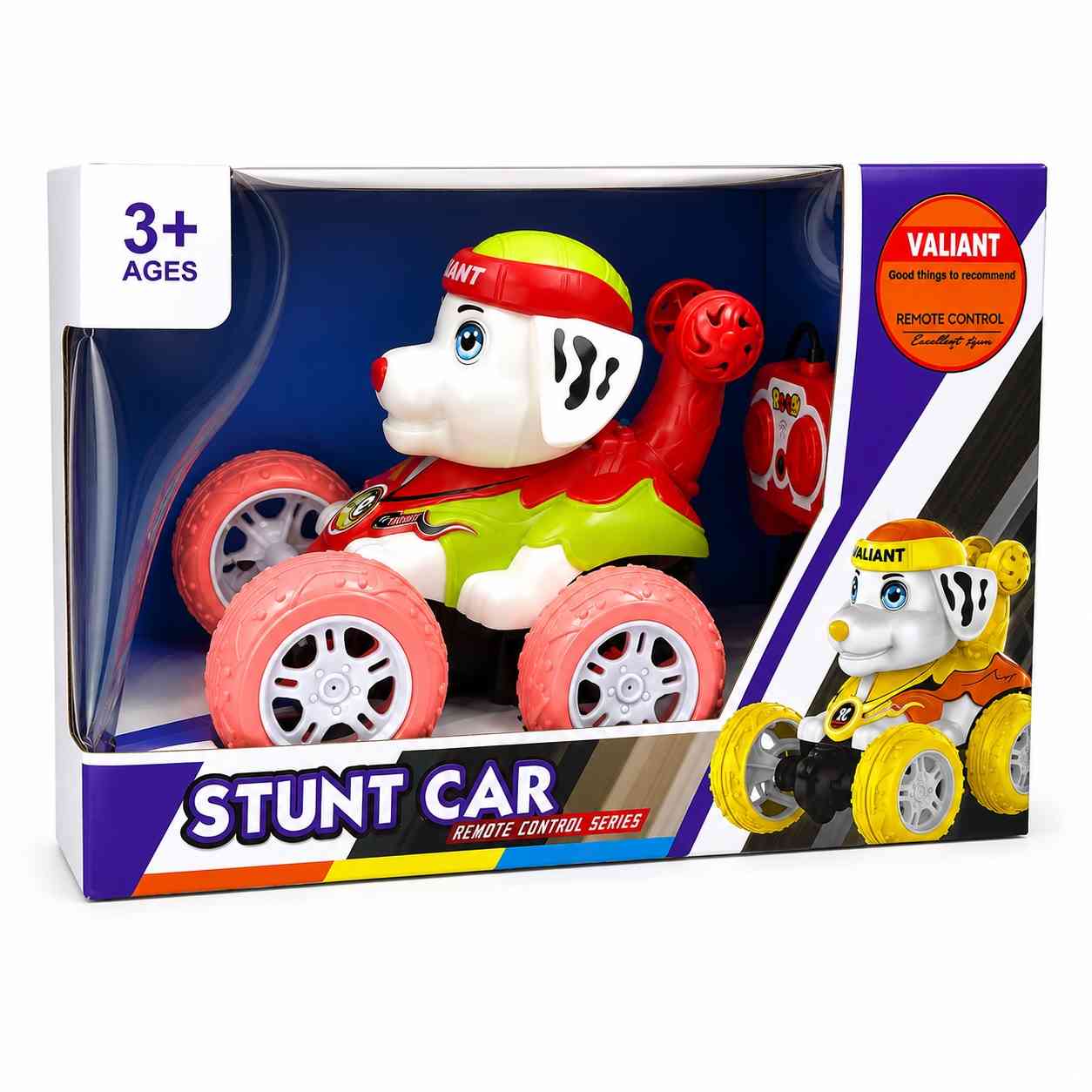 WHITE DOG CAR