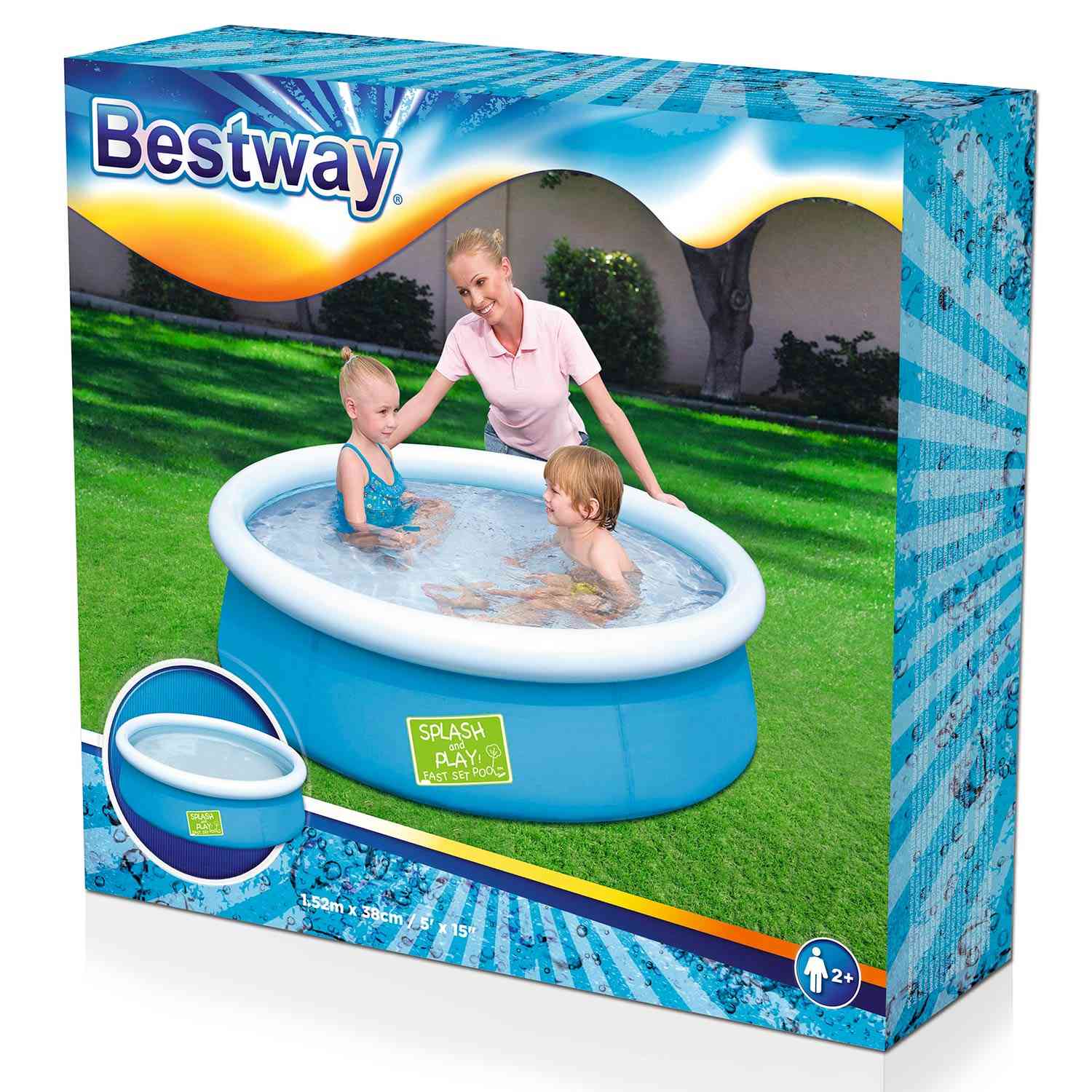 Bestway Splash & Play Fast Set Pool – 152 x 38 cm