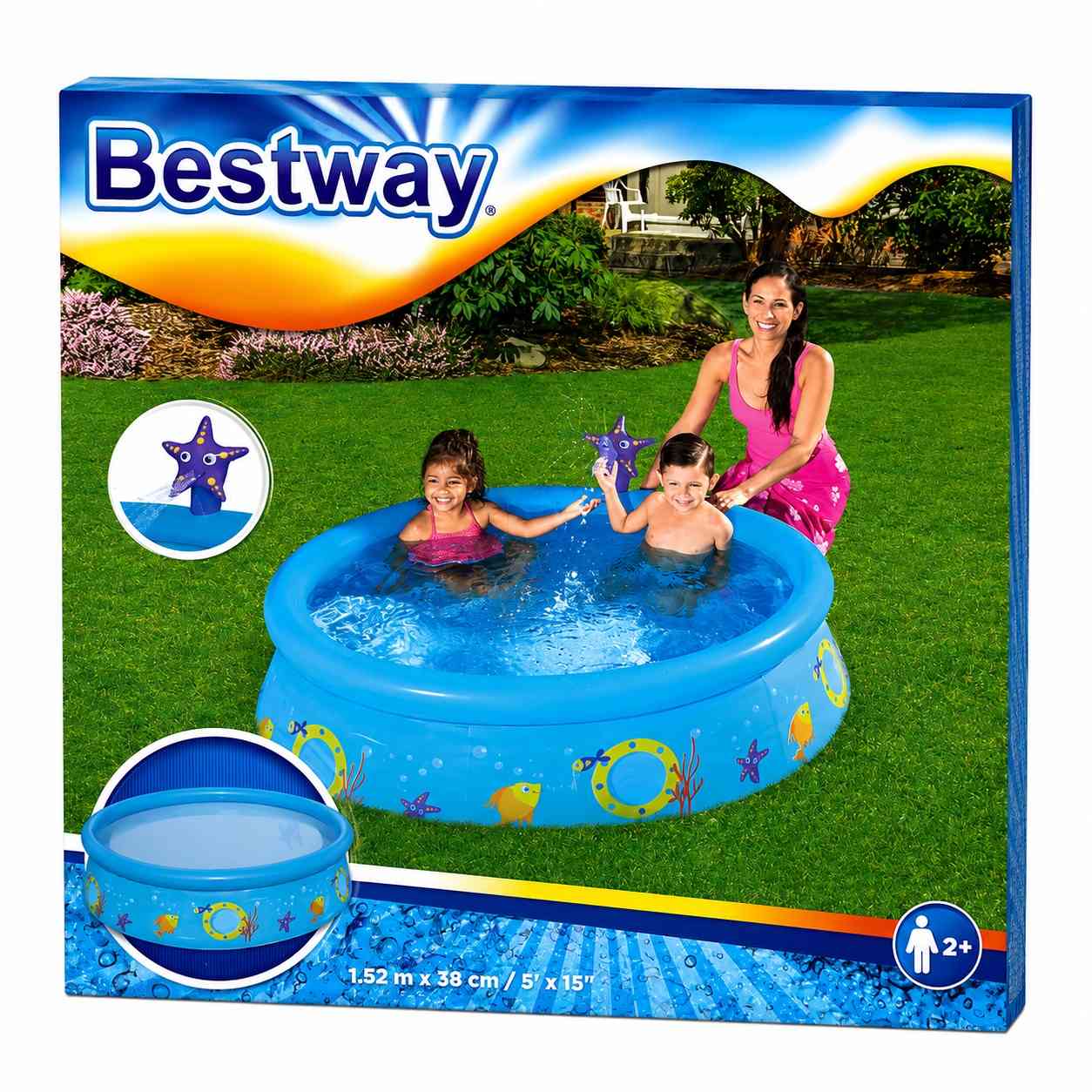 Bestway My First Fast Set Spray Pool – 152 x 38 cm