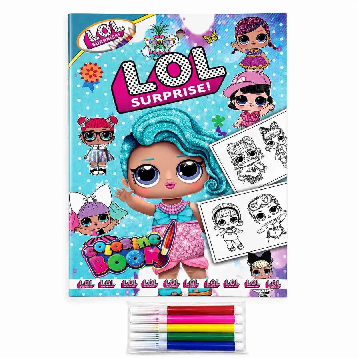 LOL Surprise Coloring Book with Coloring Pens