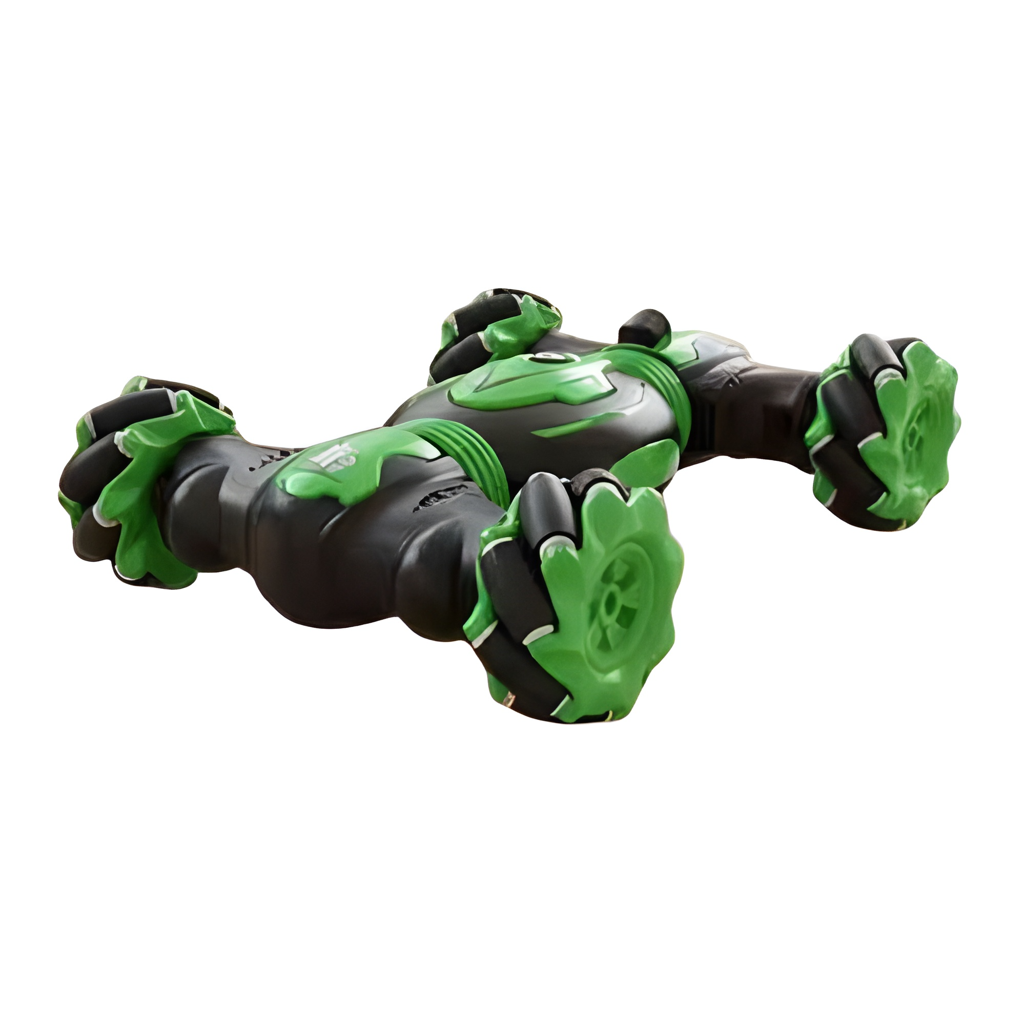 Lateral Drift RC Stunt Car with 360° Spin & Spray Effect- Green