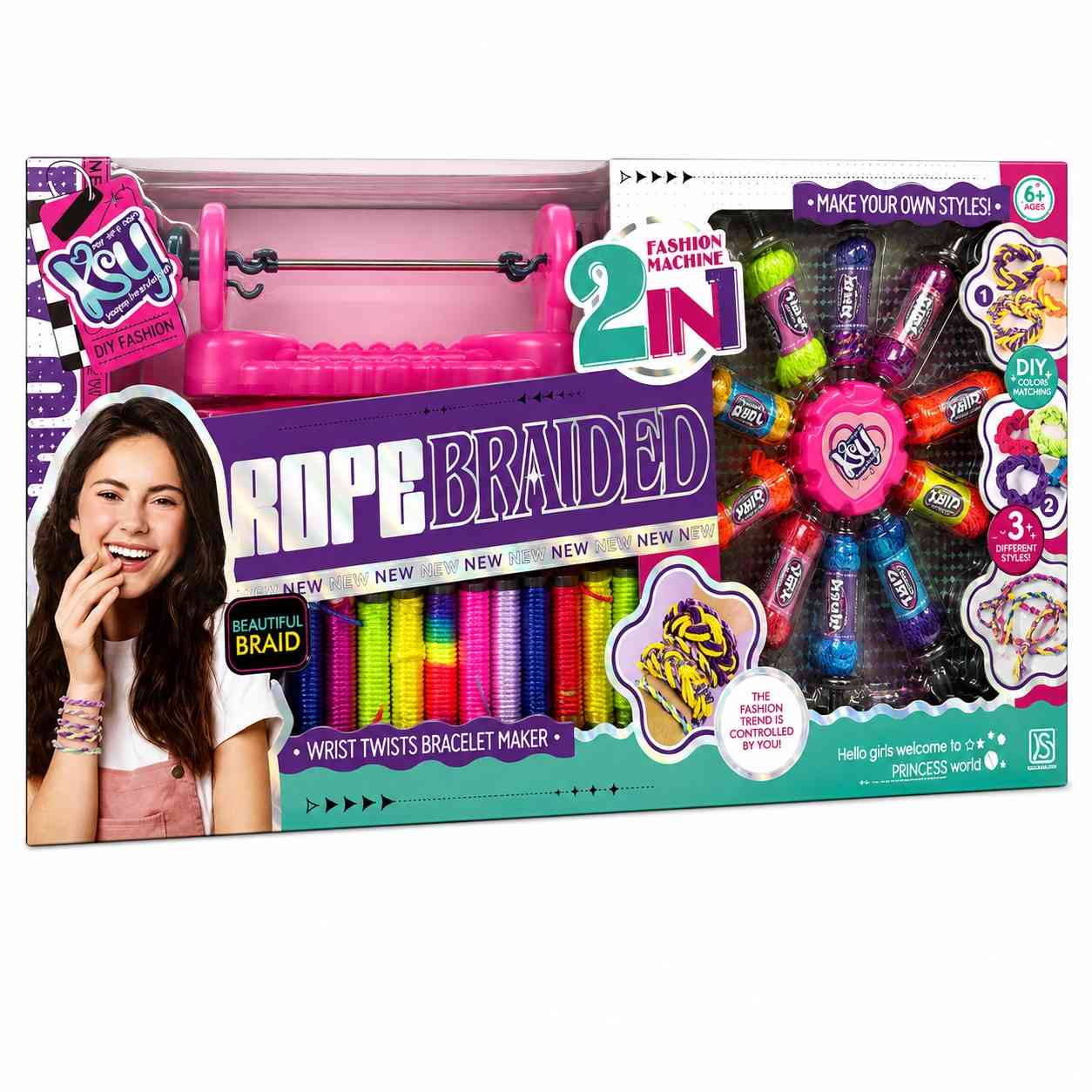 DIY Fashion Machine 2-in-1 Bracelet & Braiding Maker for Kids