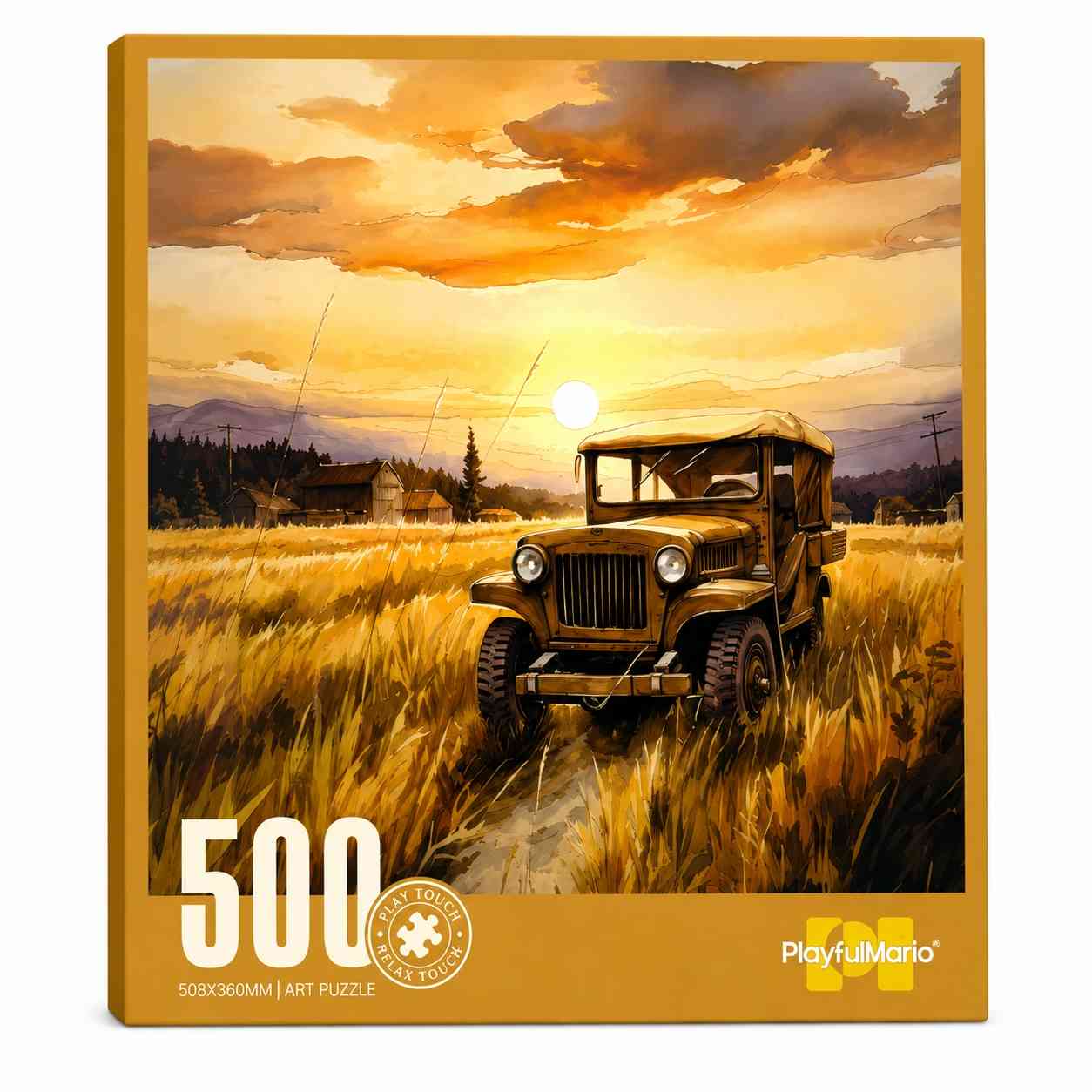 500-Piece Classic Countryside Truck Art Jigsaw Puzzle