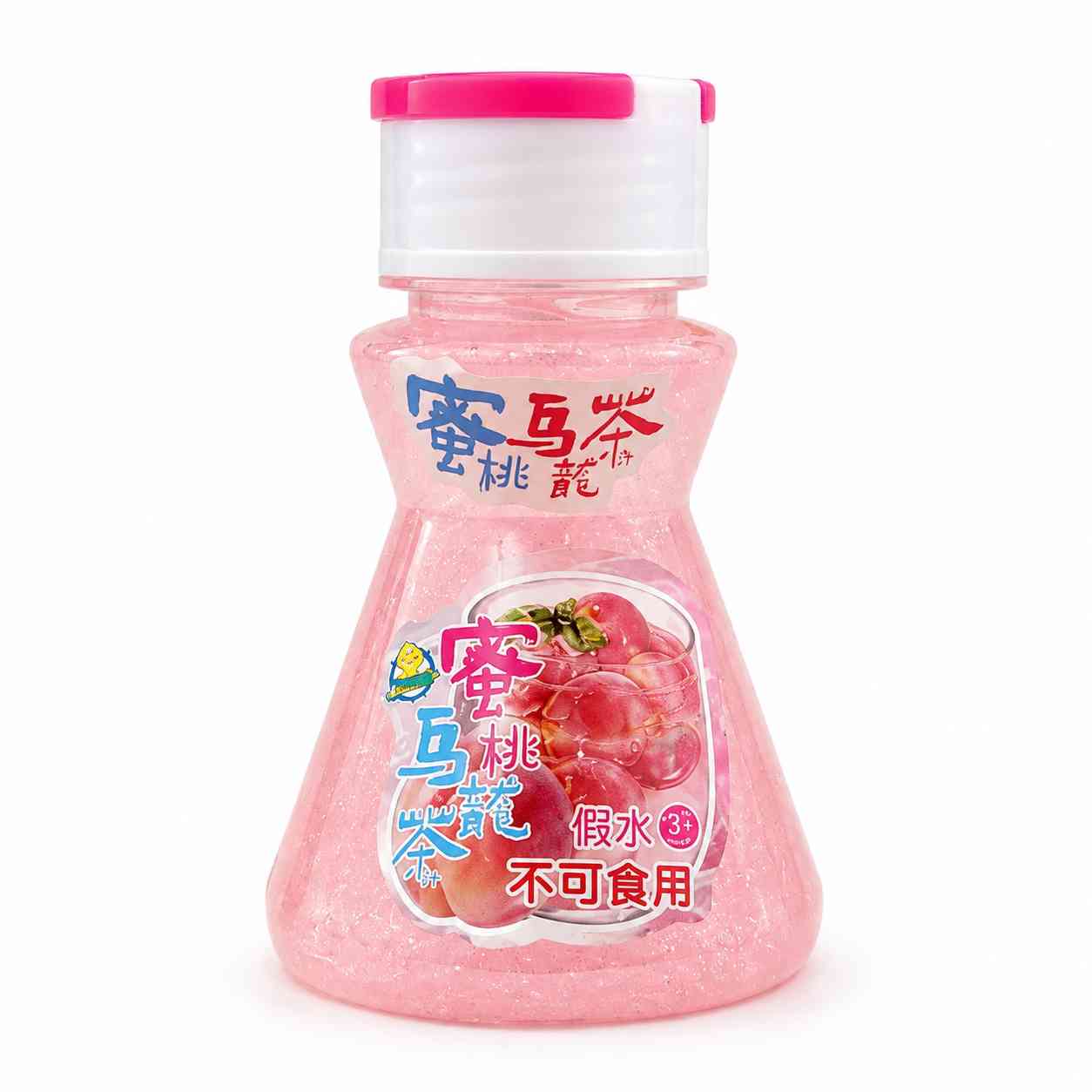 Peach Oolong Glitter Slime – Pink