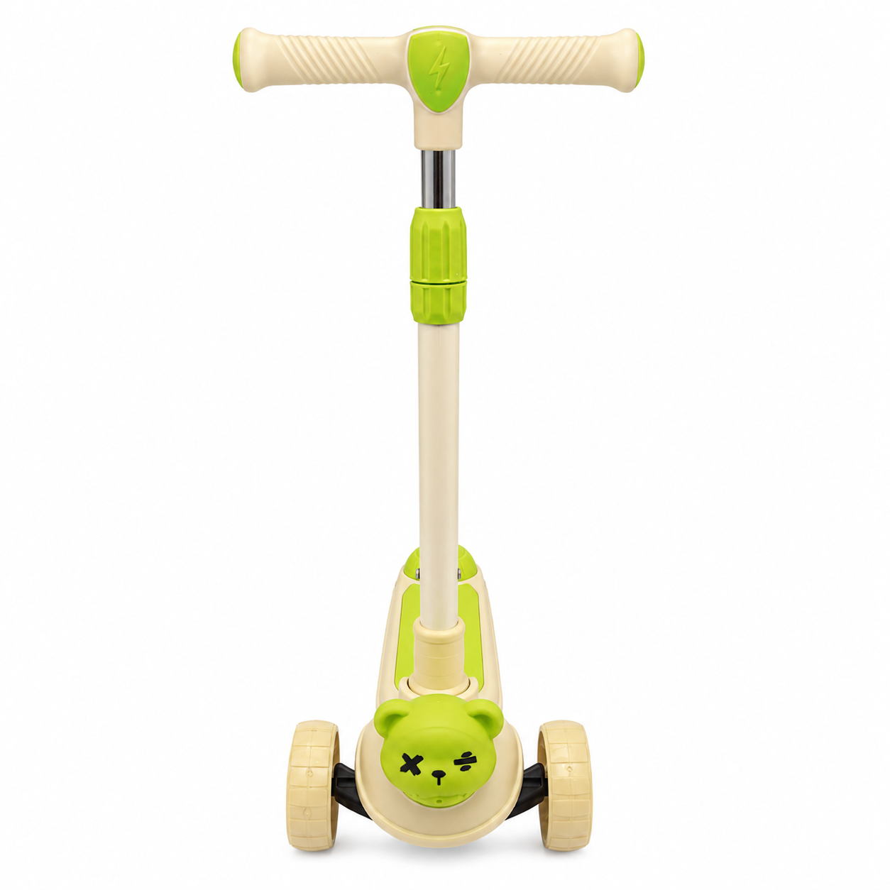 Kids 3-Wheel Scooter with Adjustable Handlebar – Green