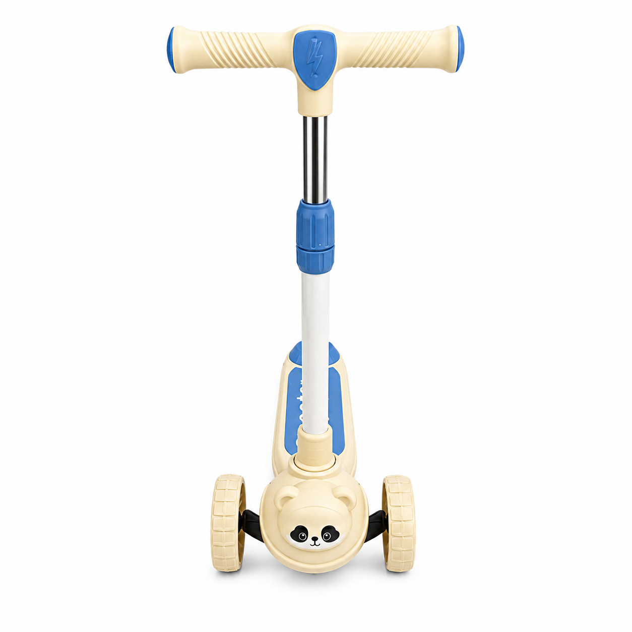 Kids 3-Wheel Panda Scooter with Adjustable Handlebar – Blue
