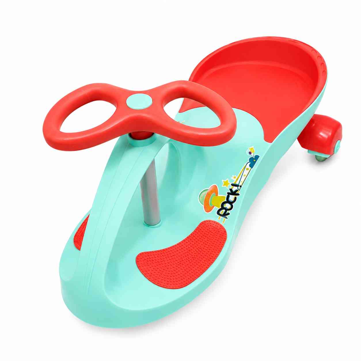 Kids Swing Car with Steering Wheel – Mint