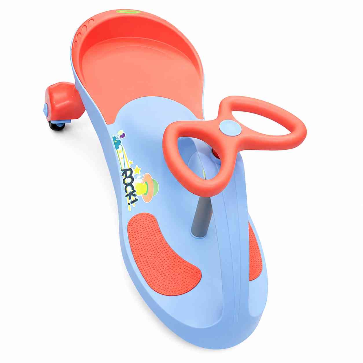 Kids Swing Car with Steering Wheel – Purple