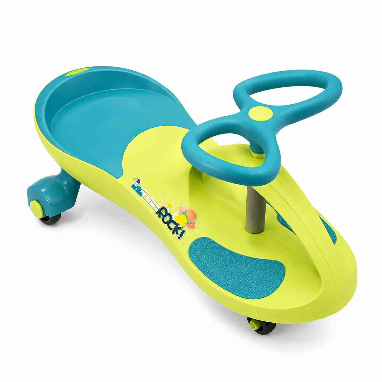 Kids Swing Car with Steering Wheel – Green