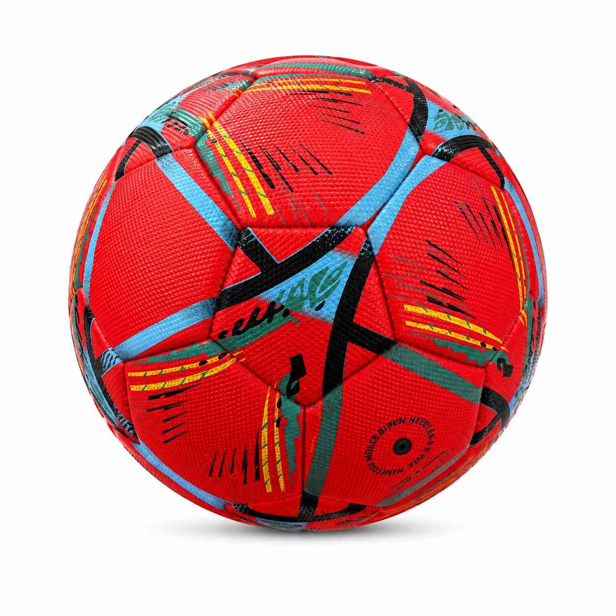 Kids Football with Colorful Sport Design – Red