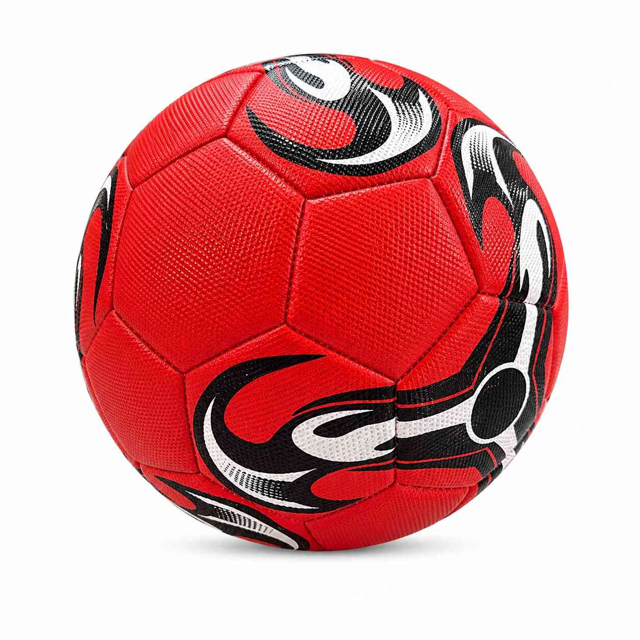 Kids Football with Flame Sport Design – Red& Black