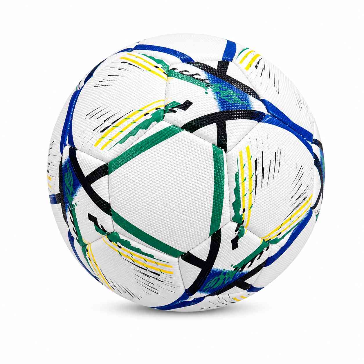 Kids Football with Colorful Sport Design – White & Blue