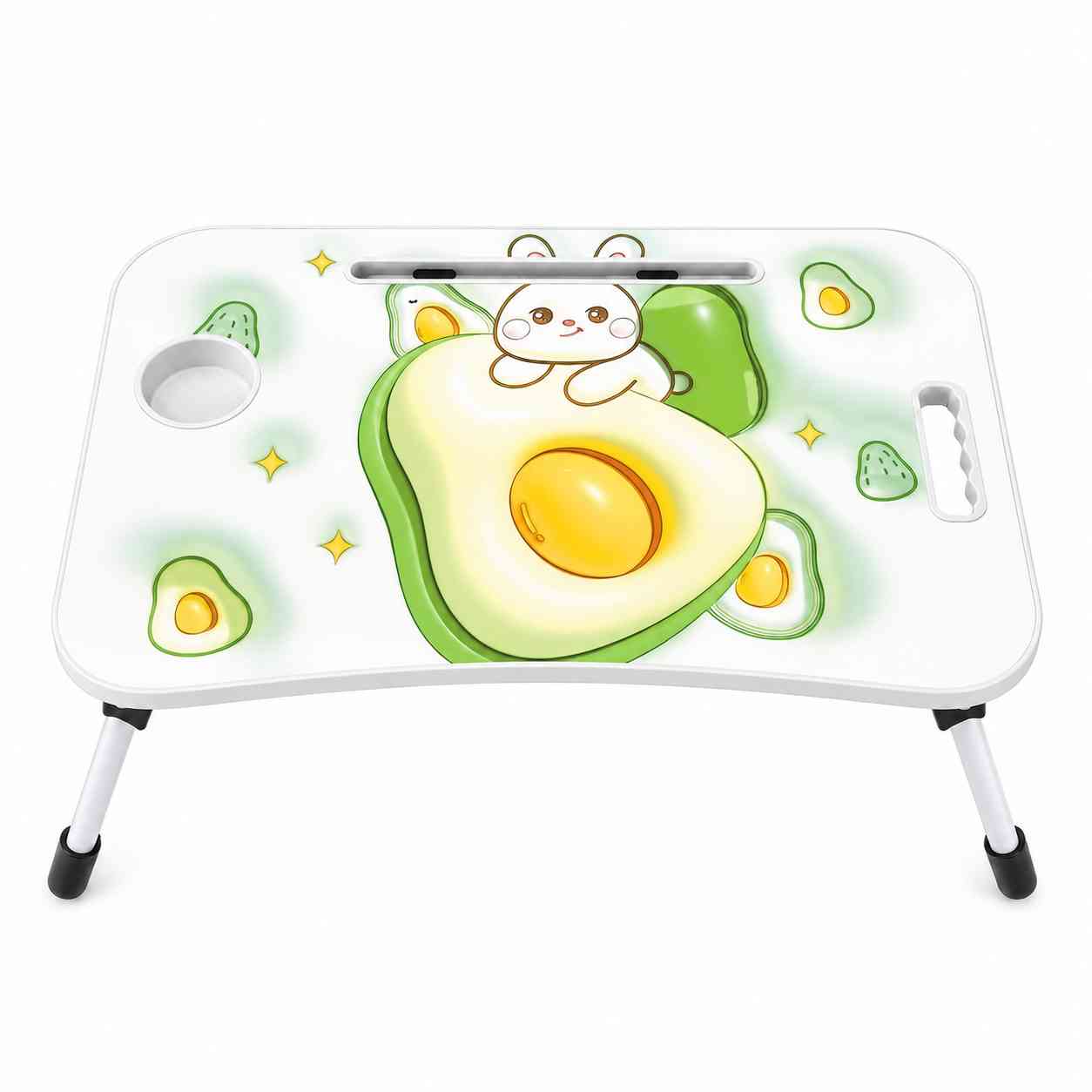 Kids Folding Study & Activity Table with Cup Holder – Avocado Design