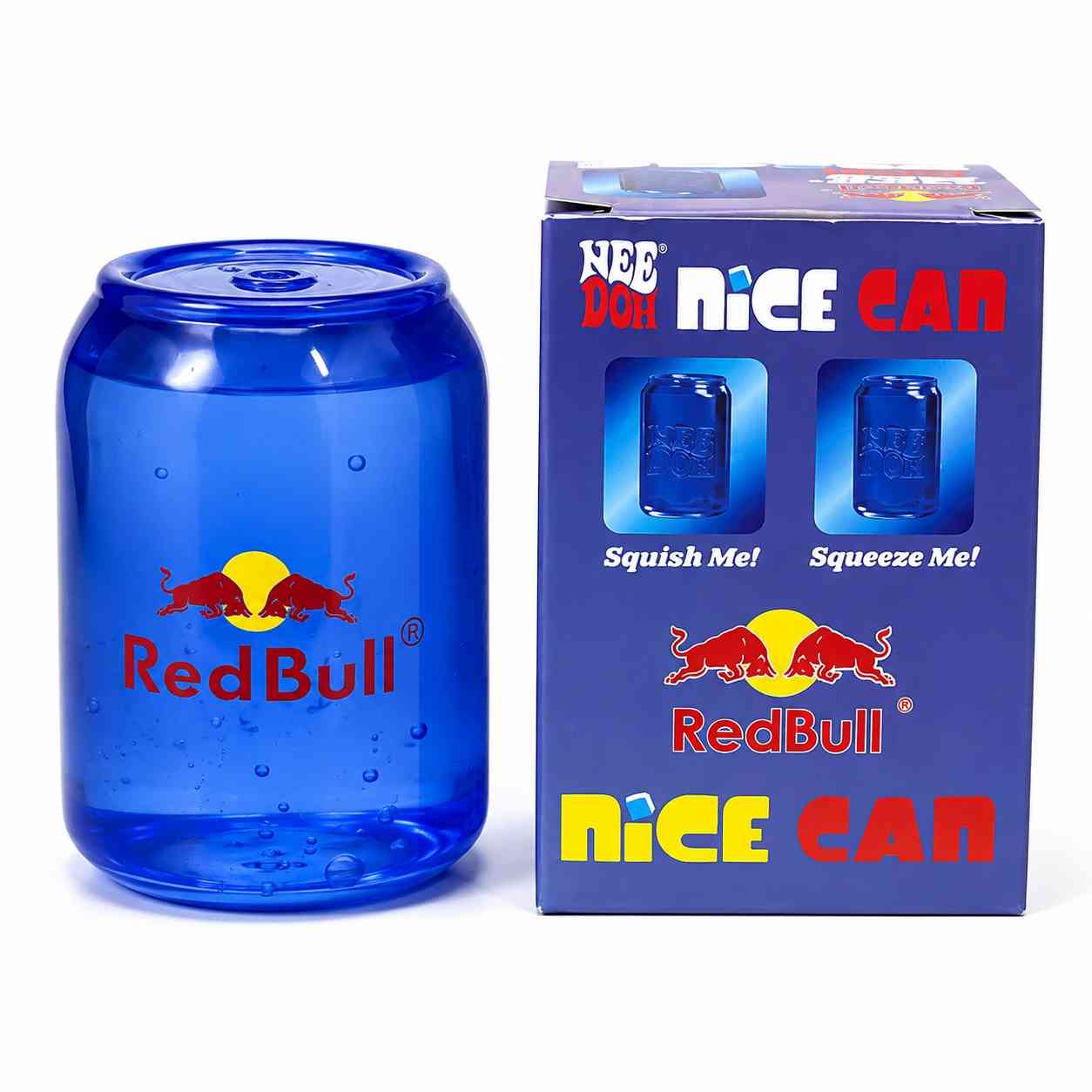 NeeDoh Nice Can Red Bull Squishy Sensory Toy