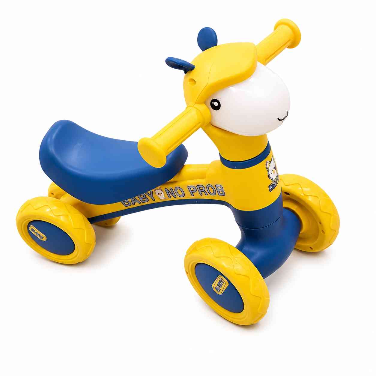 Kids Sheep Ride-On Toy with 4 Wheels – Yellow
