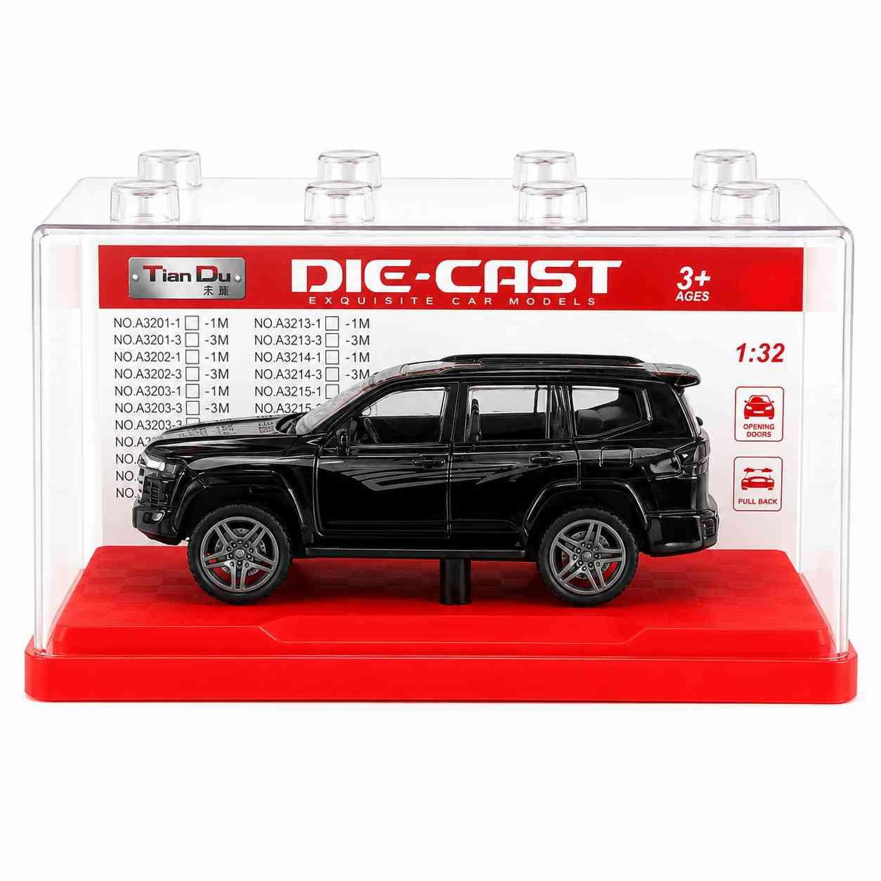 Die-Cast SUV Model – 1:32 Scale - Black