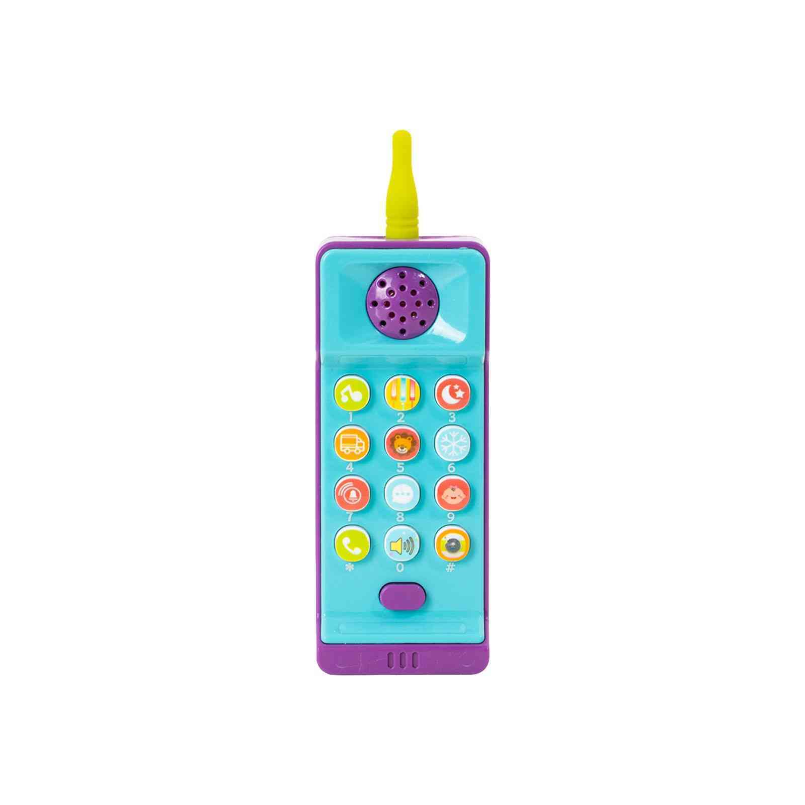 KIDS LIGHT & SOUND TOY PHONE- Blue