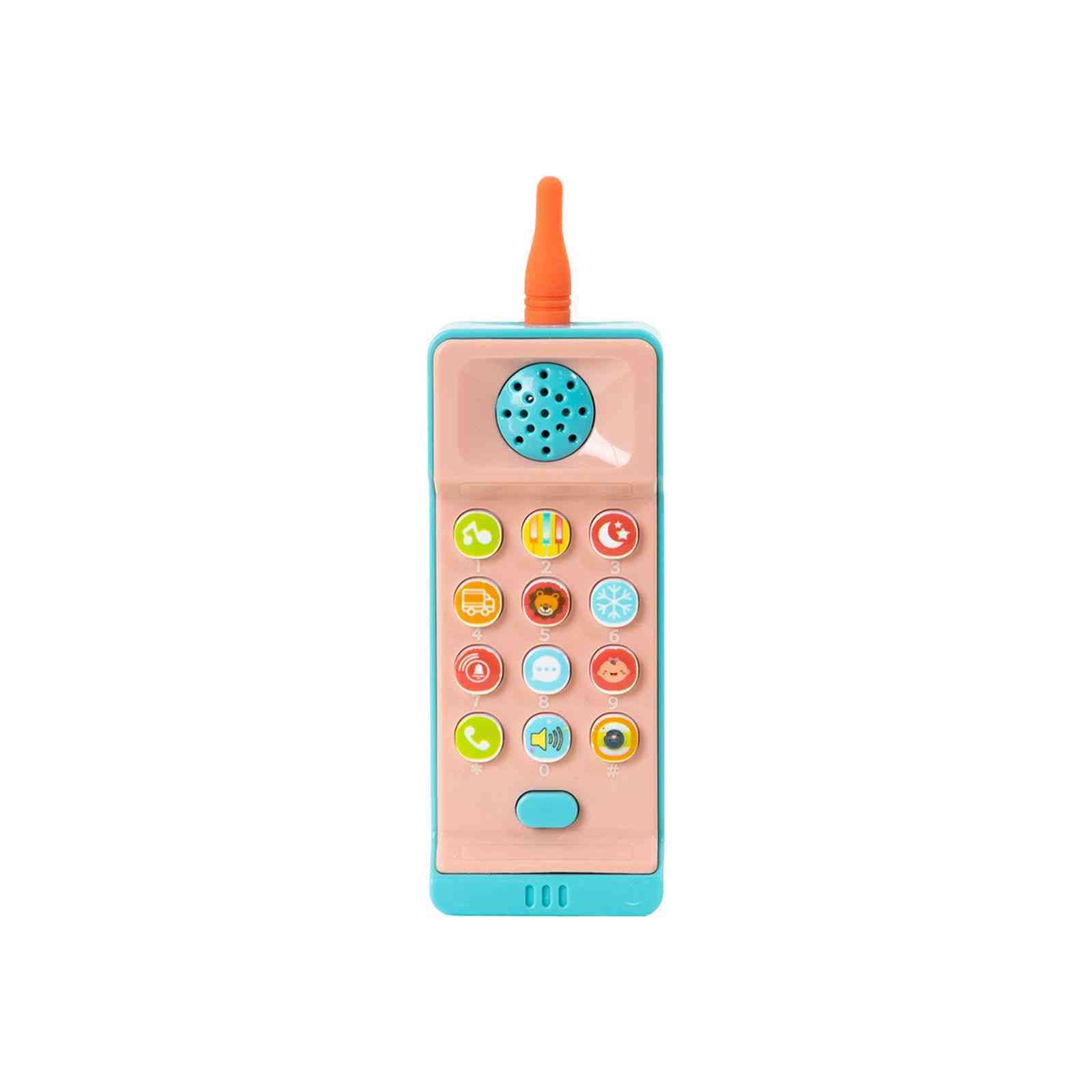 KIDS LIGHT & SOUND TOY PHONE – PEACH