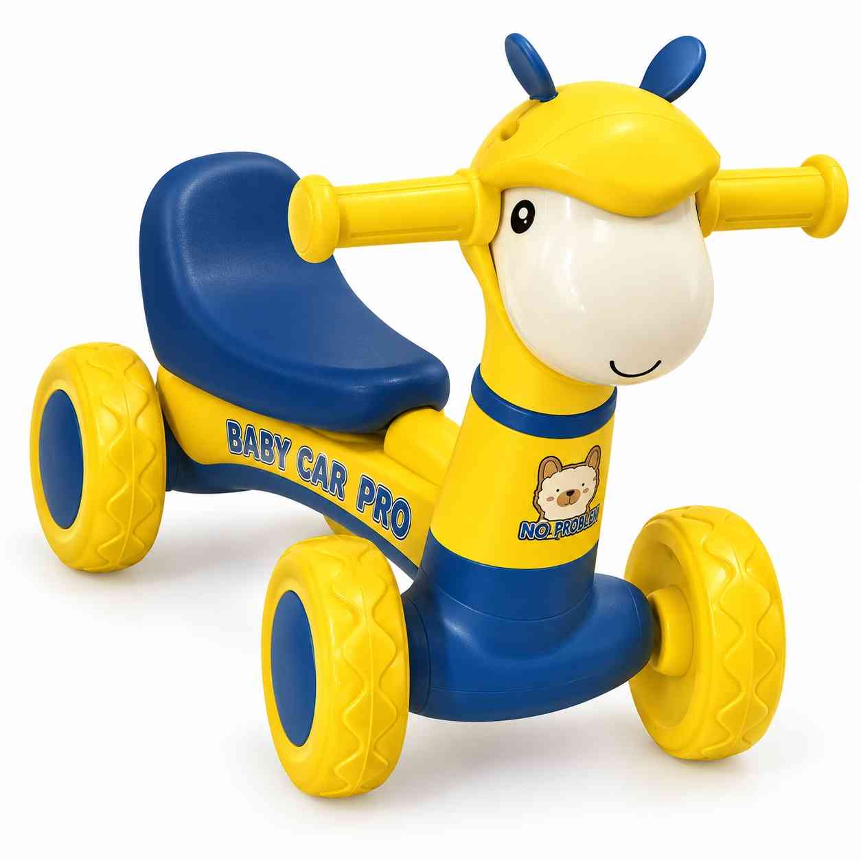 Kids Animal Ride-On Bike – Yellow
