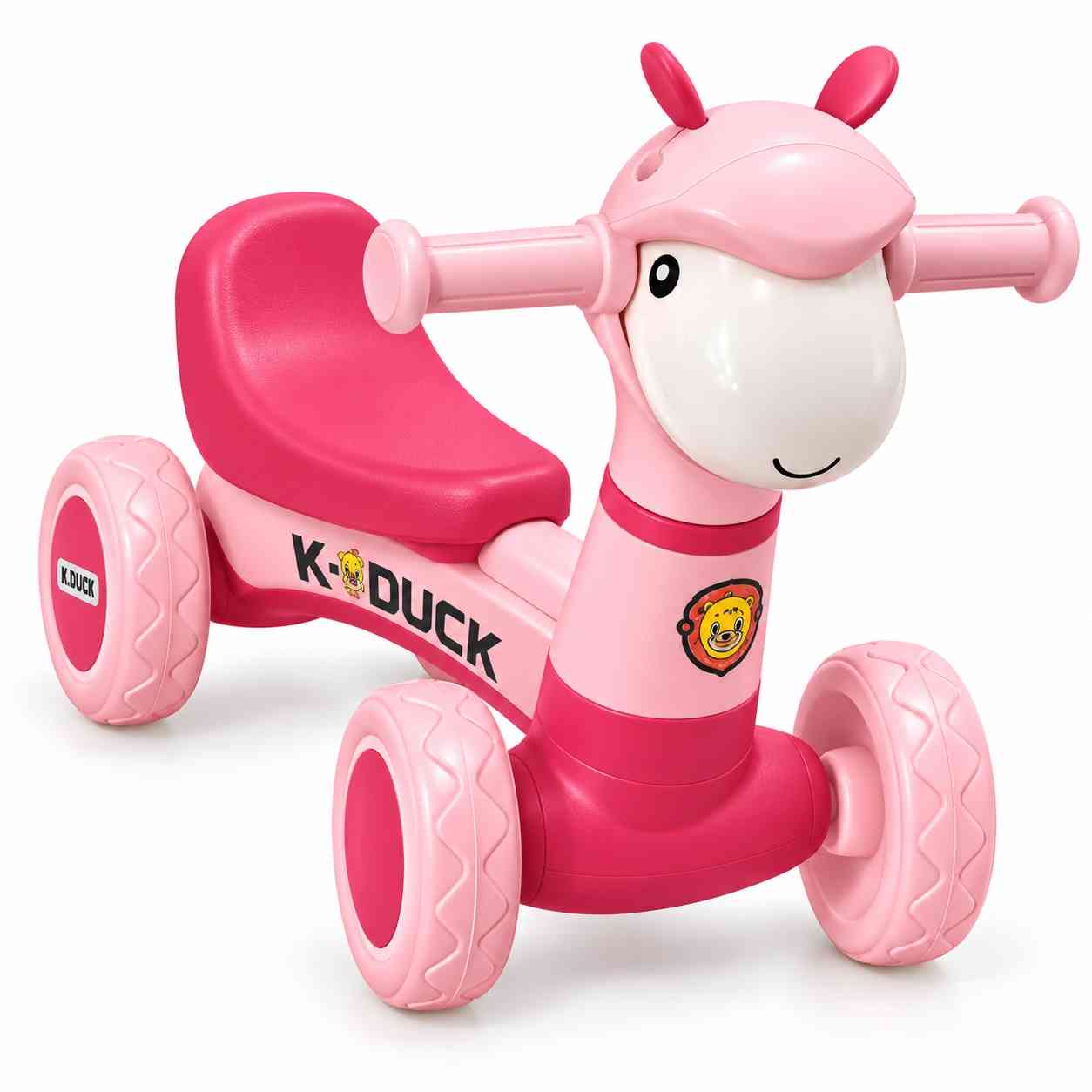 Kids Animal Ride-On Bike – Pink