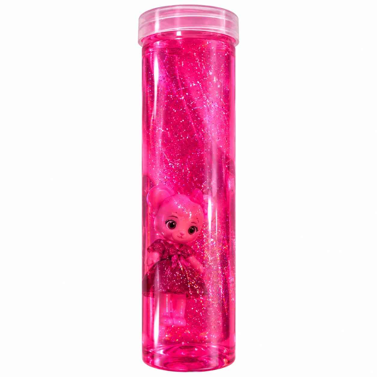 Glitter Slime with Mini Character - Pink