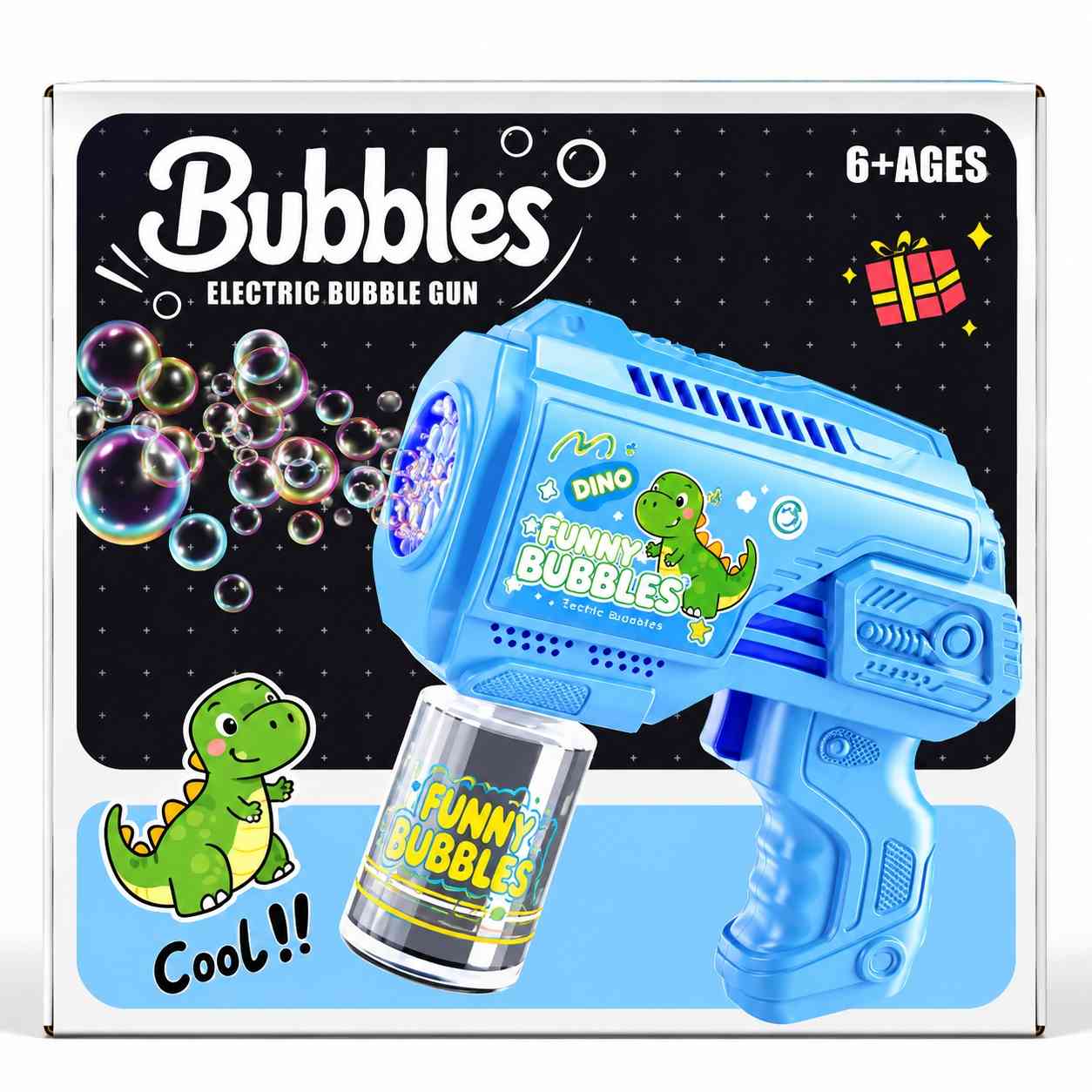 Electric Bubble Gun for Kids- Blue
